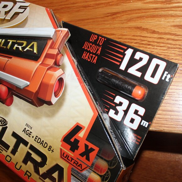 3/$55❤️Nerf Ultra Four Blaster 4 Darts Toy Gun Fire Blast Game Pistol Gift Set - Picture 7 of 8